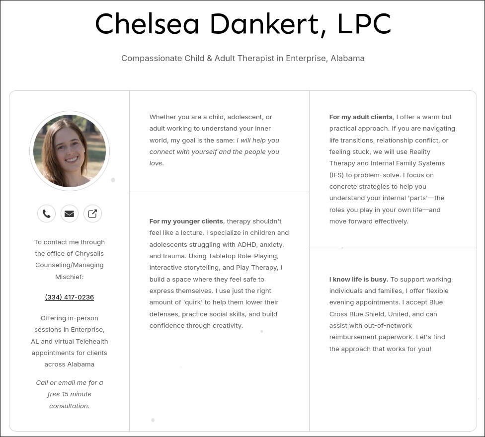 Chelsea Dankert, LPC